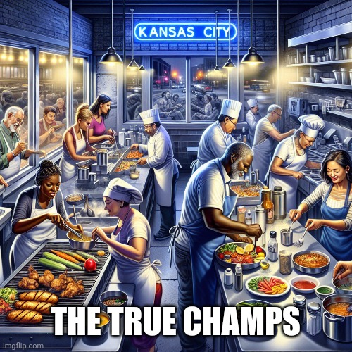 Food for the champs by the champs. | THE TRUE CHAMPS | image tagged in chef,food memes | made w/ Imgflip meme maker