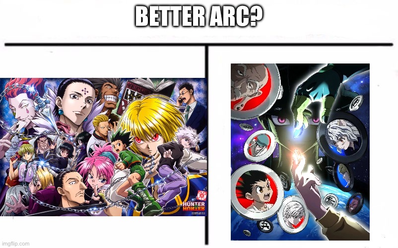 Yorknew City vs Chimera Ant | BETTER ARC? | image tagged in who would win blank | made w/ Imgflip meme maker