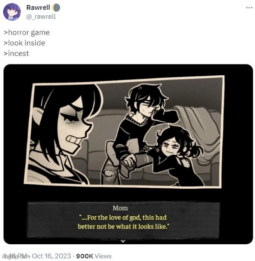 "it's just a horror game i swear" | made w/ Imgflip meme maker