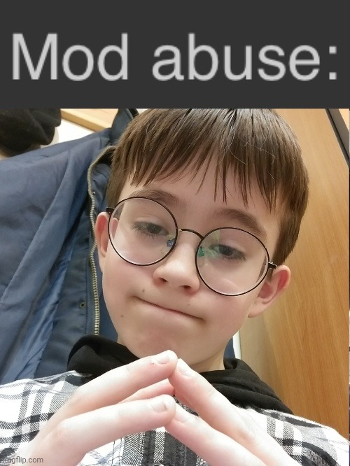Mod abuse | image tagged in mod abuse | made w/ Imgflip meme maker