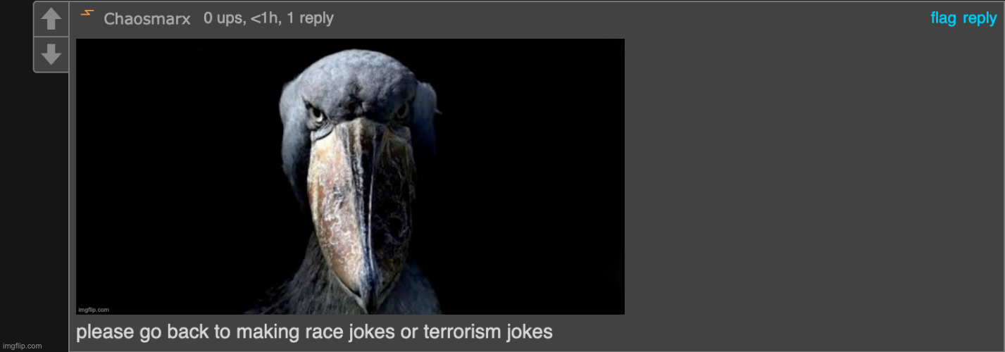 that one friend when someone gets too serious | image tagged in please go back to making race jokes or terrorism jokes | made w/ Imgflip meme maker