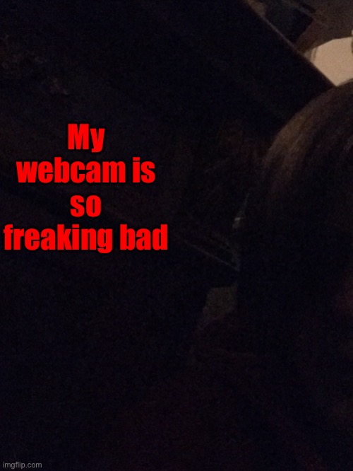 My webcam is so freaking bad | made w/ Imgflip meme maker