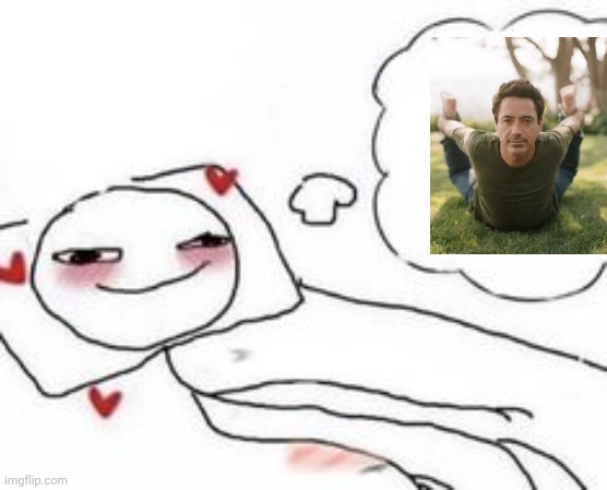 Stickman in bed blushing | made w/ Imgflip meme maker