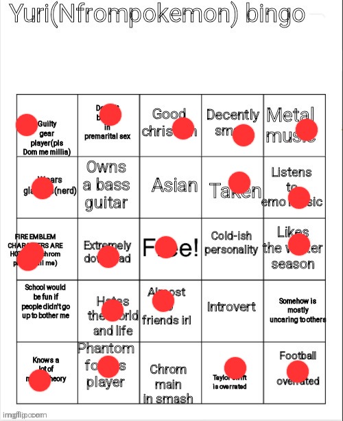 Nfrompokemon bingo | image tagged in nfrompokemon bingo | made w/ Imgflip meme maker