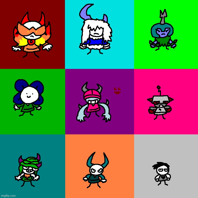 (Almost) all the dweller creatures | image tagged in drawing | made w/ Imgflip meme maker
