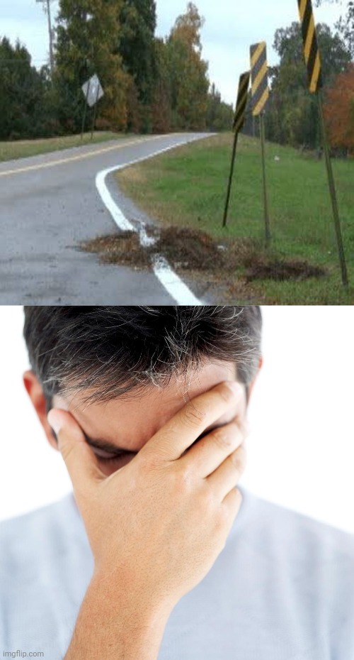 Road | image tagged in worried man 04,you had one job,roads,road,memes,pavement | made w/ Imgflip meme maker