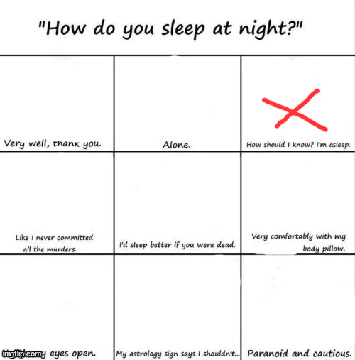 How do you sleep at night? | image tagged in how do you sleep at night | made w/ Imgflip meme maker