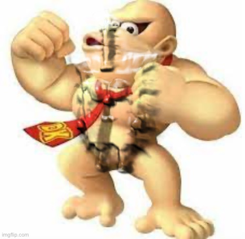 Hairless Donkey Kong | image tagged in hairless donkey kong | made w/ Imgflip meme maker