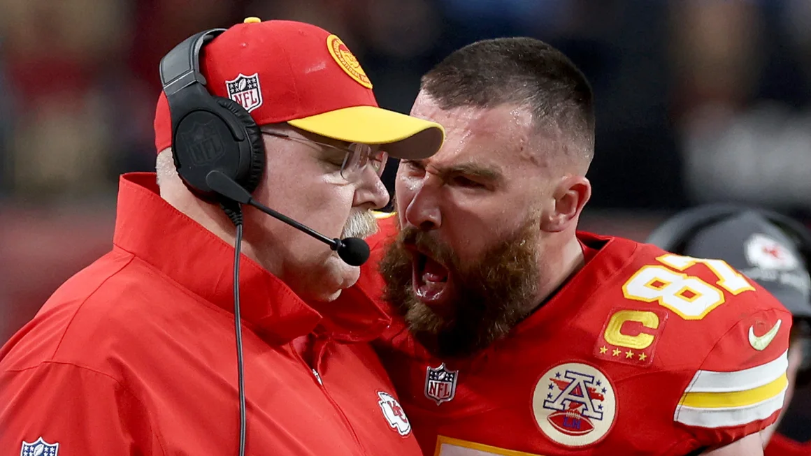 Kelce yells at Coach Blank Meme Template