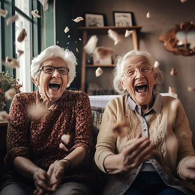 Two fun ladies Blank Meme Template