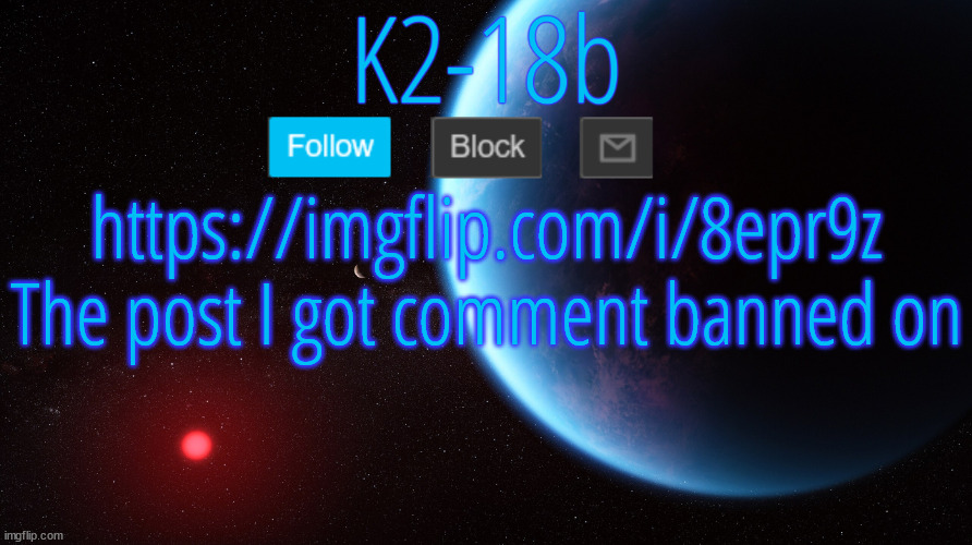 https://imgflip.com/i/8epr9z | https://imgflip.com/i/8epr9z
The post I got comment banned on | image tagged in silver announcement template 5 0 | made w/ Imgflip meme maker