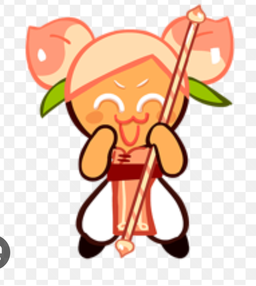 Peach Cookie cute Blank Meme Template