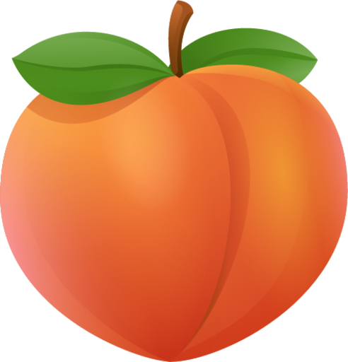 High Quality Peach emoji Blank Meme Template