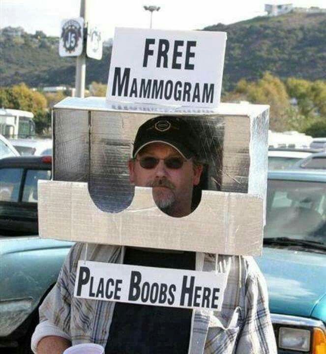Free Mammograms costume Boobs Funny Redneck Humor JPP Blank Meme Template