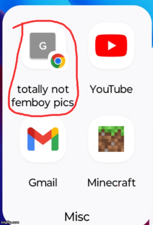 Jayden's folder looks questionable (should I open the Google thing?) | made w/ Imgflip meme maker