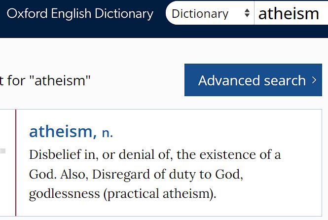Atheism defined Blank Meme Template