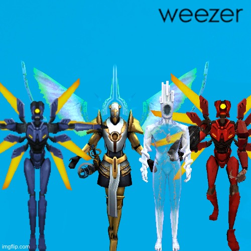 ultraweezer | image tagged in weezer blank | made w/ Imgflip meme maker
