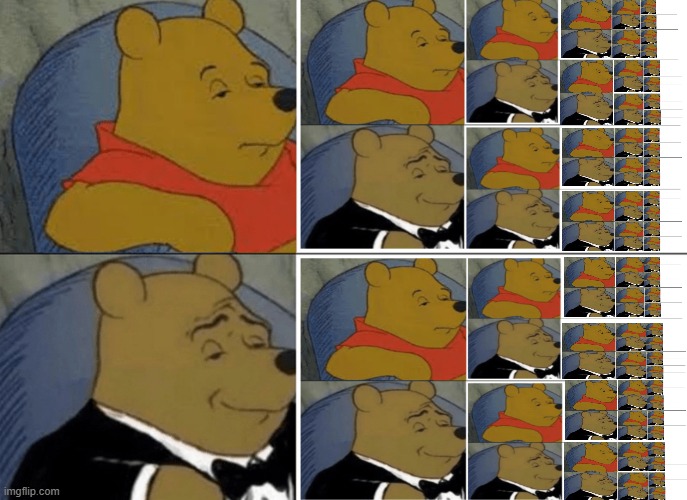 Family trees be like | image tagged in memes,tuxedo winnie the pooh,funny,infinity,gifs | made w/ Imgflip meme maker
