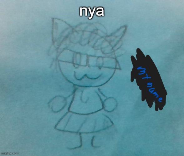 bda neko arc | nya | image tagged in bda neko arc | made w/ Imgflip meme maker