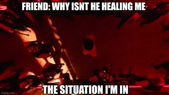 give me some time bro | FRIEND: WHY ISNT HE HEALING ME; THE SITUATION I'M IN | image tagged in fortnite,reboot,axe | made w/ Imgflip meme maker