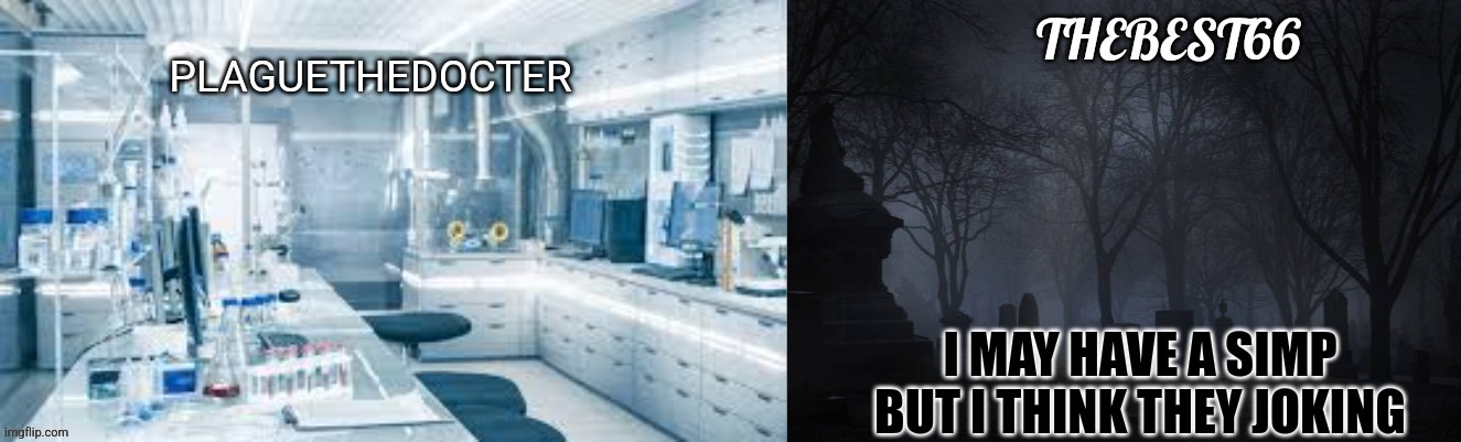 Plaguethedocter and Thebest66 | I MAY HAVE A SIMP BUT I THINK THEY JOKING | image tagged in plaguethedocter and thebest66 | made w/ Imgflip meme maker