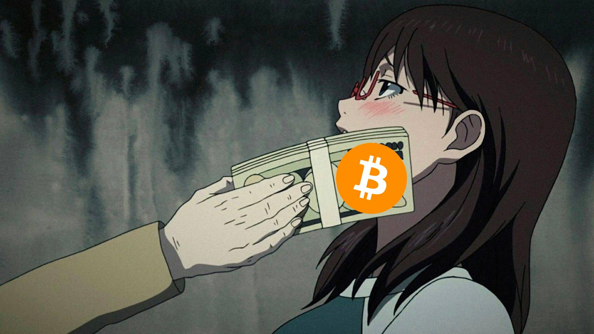High Quality Bitcoin slap Blank Meme Template