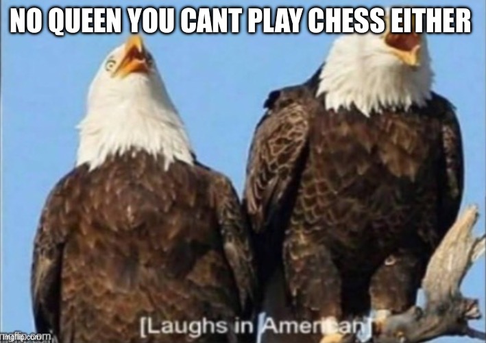 NO QUEEN YOU CANT PLAY CHESS EITHER | made w/ Imgflip meme maker