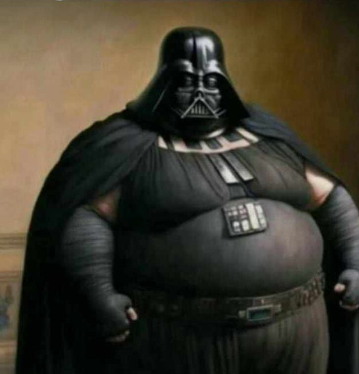 Fat Vader Blank Meme Template