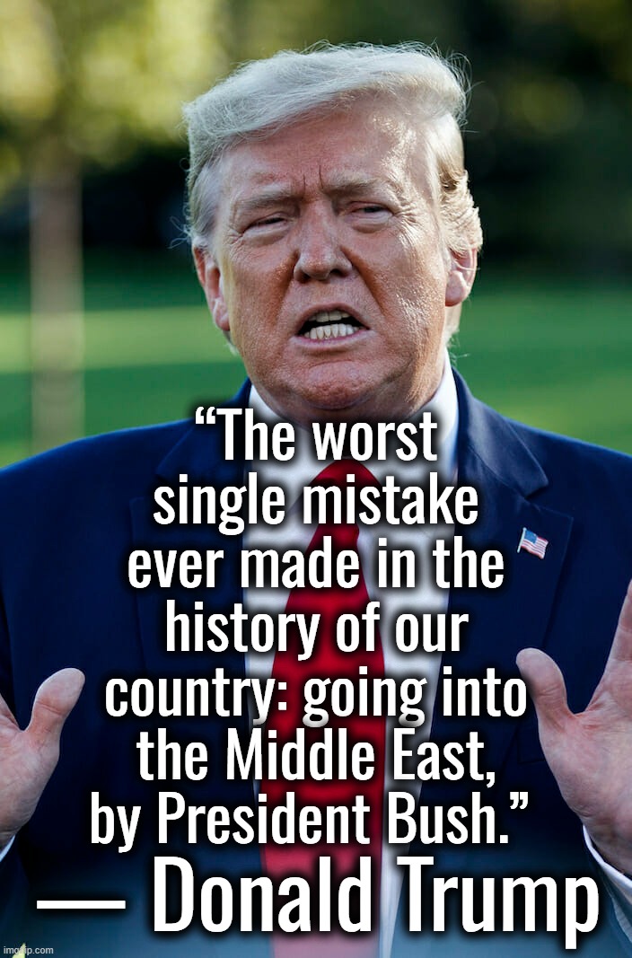 “It's a rigged system.” — Donald Trump | “The worst single mistake ever made in the history of our country: going into the Middle East, by President Bush.”; — Donald Trump | image tagged in john f kennedy,donald trump,joe biden,russia,ukraine | made w/ Imgflip meme maker