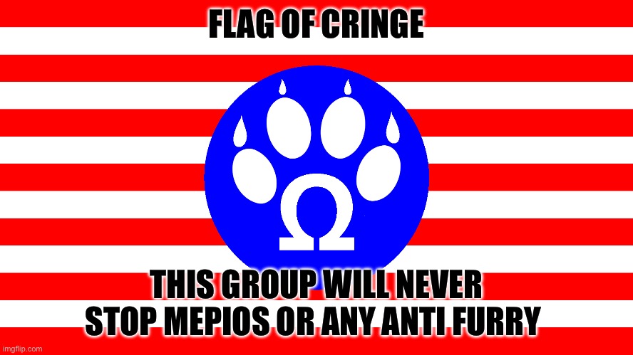 Pro furry flag but I ruined it Blank Meme Template