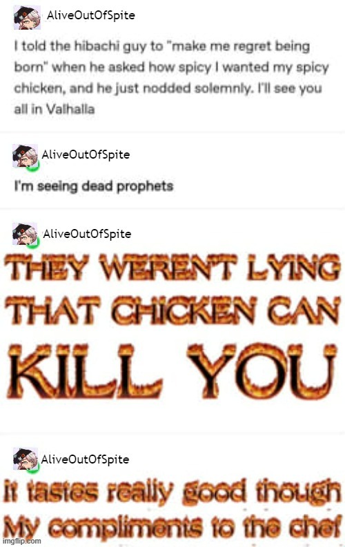 Should Jynx be alive? No. Will this chicken be what finally kills 'em? Maybe. | image tagged in ocs,tumblr,shitpost | made w/ Imgflip meme maker