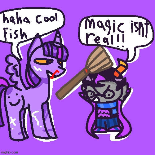 she snorted the magical horse crack!! | made w/ Imgflip meme maker