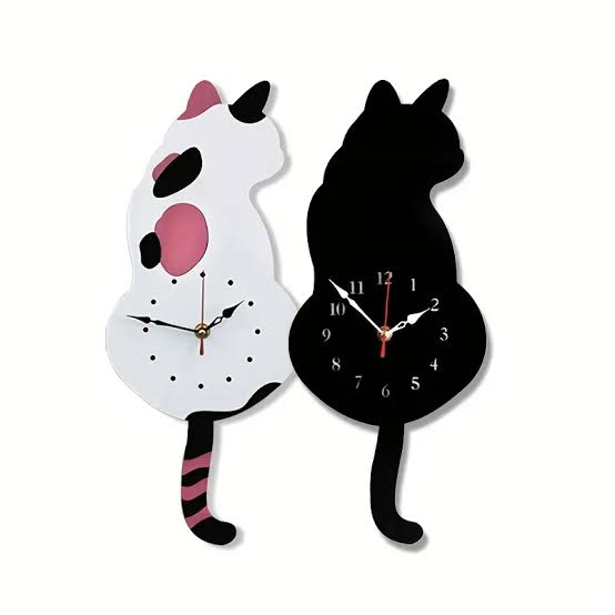 High Quality Cat clock Blank Meme Template