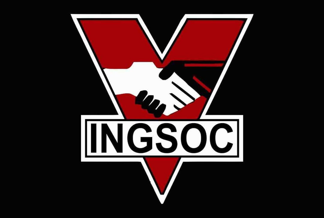 High Quality Flag of INGSOC Blank Meme Template