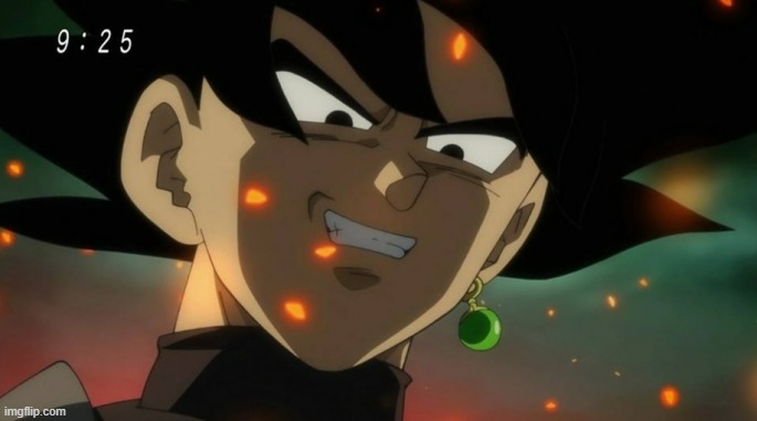 black goku | image tagged in black goku | made w/ Imgflip meme maker