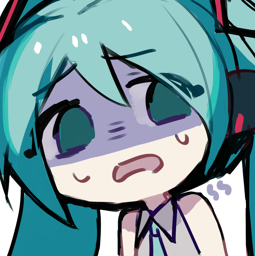 High Quality miku disgusted Blank Meme Template