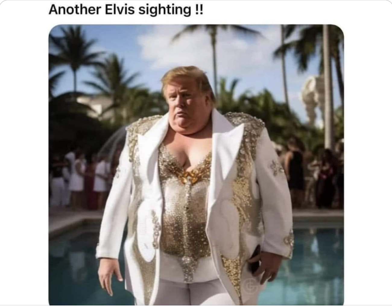 High Quality Orange Elvis Blank Meme Template