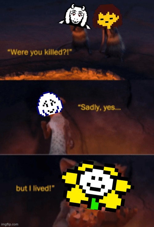 undertale lore | image tagged in were you killed | made w/ Imgflip meme maker