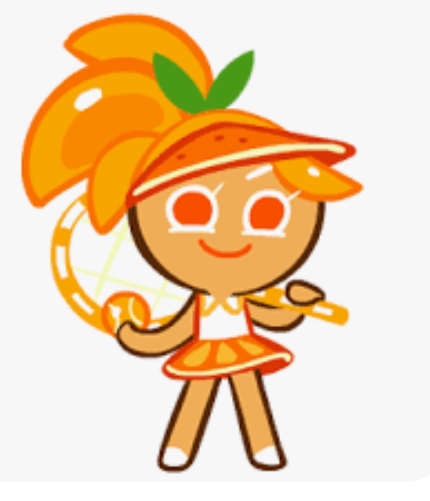 High Quality Kotsumet Night Funkin' Orange Cookie (Ruby) Blank Meme Template