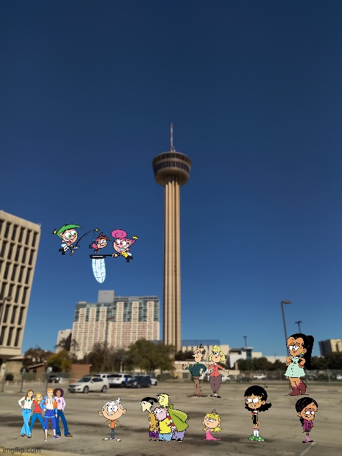 Lincoln and Friends Visit the Hemisfair | image tagged in the loud house,ed edd n eddy,ronnie anne,deviantart,texas,nickelodeon | made w/ Imgflip meme maker
