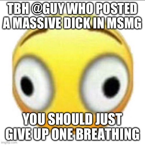 bonk | TBH @GUY WHO POSTED A MASSIVE DICK IN MSMG; YOU SHOULD JUST GIVE UP ONE BREATHING | image tagged in bonk | made w/ Imgflip meme maker