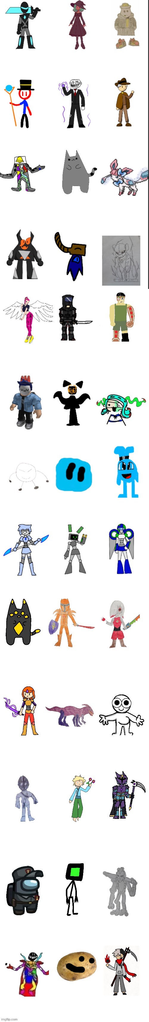 Nugget’s Pretty Basic Imgflip-bossfights OC List | image tagged in nugget s pretty basic imgflip-bossfights oc list | made w/ Imgflip meme maker