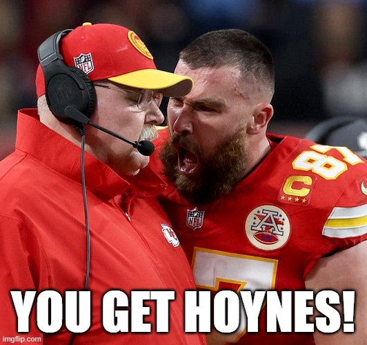 You get Hoynes | YOU GET HOYNES! | image tagged in travis kelce screaming,west wing,bartlet,the west wing,jed bartlet | made w/ Imgflip meme maker