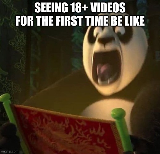 my eyes | SEEING 18+ VIDEOS FOR THE FIRST TIME BE LIKE | image tagged in po going ahhhhhhhhhh it's nothing,memes,funny memes,kung fu panda,light | made w/ Imgflip meme maker