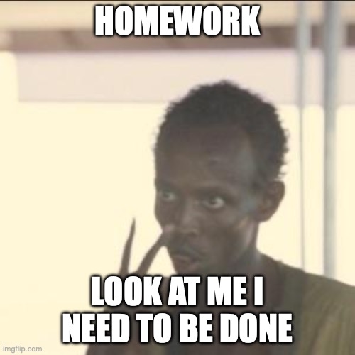 Look At Me Meme | HOMEWORK; LOOK AT ME I NEED TO BE DONE | image tagged in memes,look at me | made w/ Imgflip meme maker