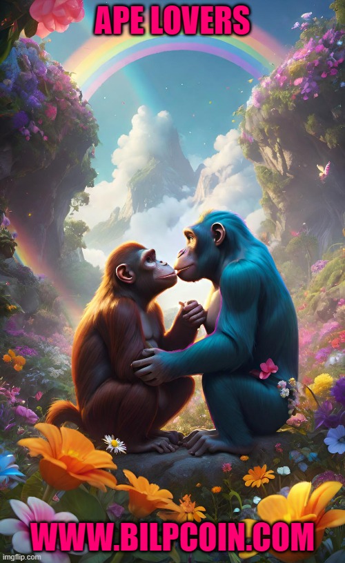 APE LOVERS; WWW.BILPCOIN.COM | made w/ Imgflip meme maker