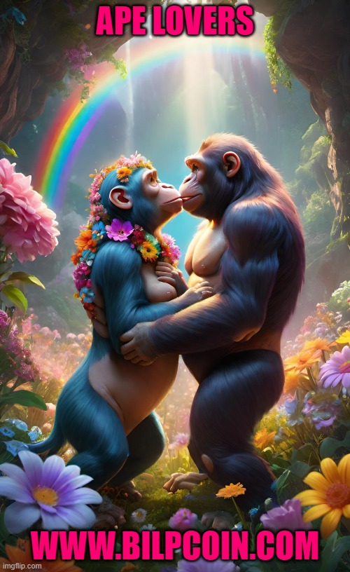 APE LOVERS; WWW.BILPCOIN.COM | made w/ Imgflip meme maker