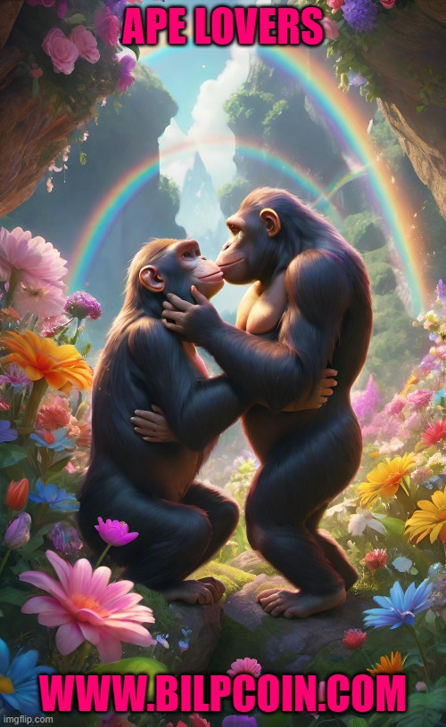 APE LOVERS; WWW.BILPCOIN.COM | made w/ Imgflip meme maker