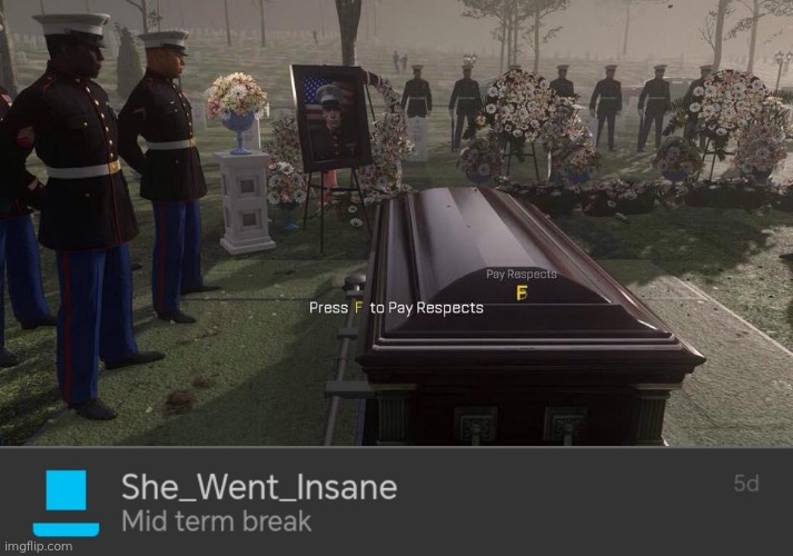 image tagged in press f to pay respects | made w/ Imgflip meme maker
