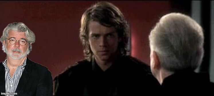 Someone is watching Anakin and Palpatine | image tagged in star wars,funny | made w/ Imgflip meme maker